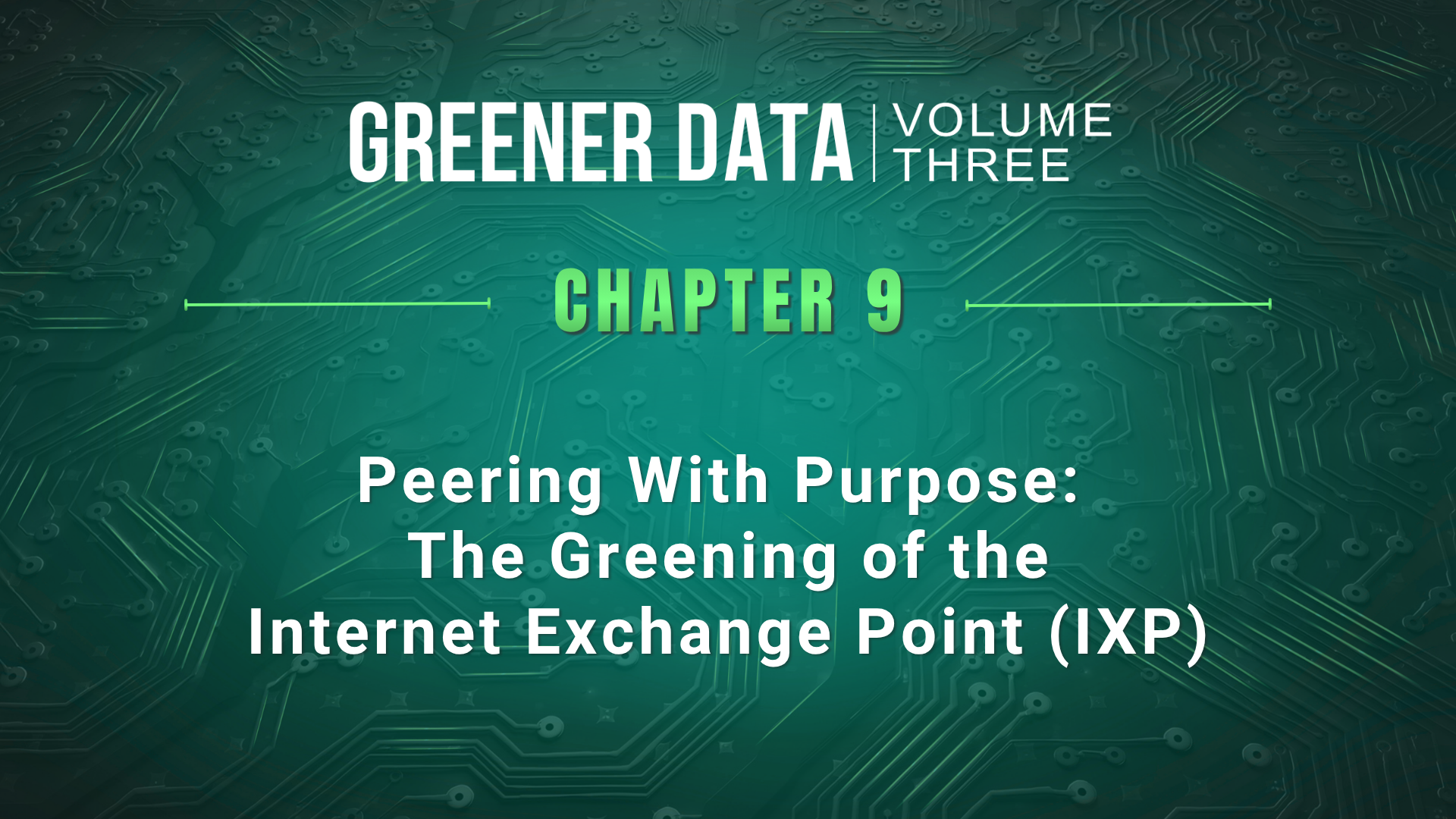 greening internet exchange point